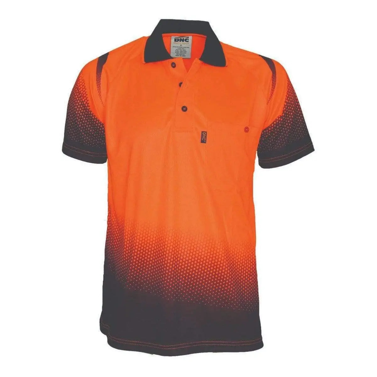 Dnc Workwear Ocean Hi Vis Sublimated Polo - 3568 Metro Workwear.